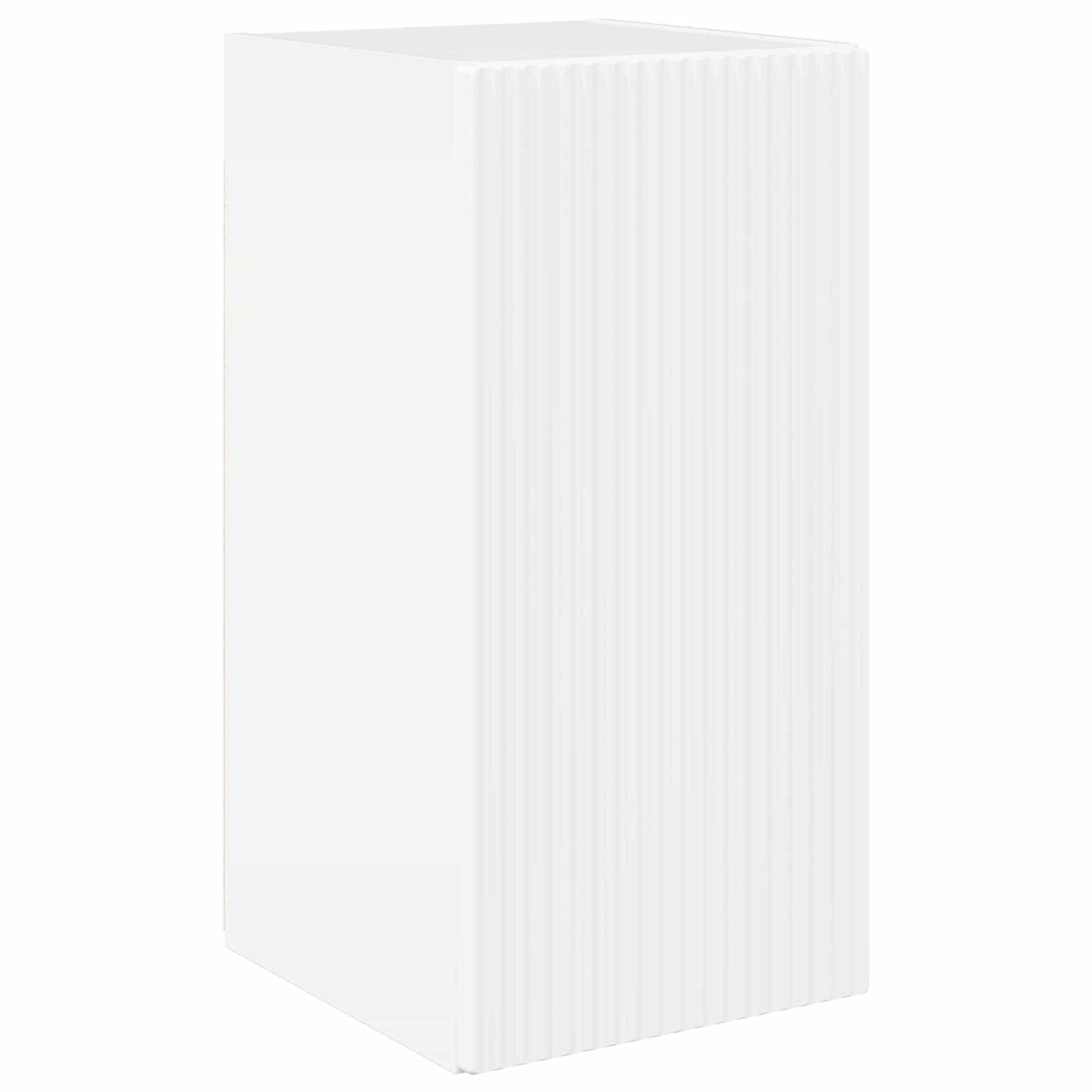 Set mobile TV 6 pcs Bianco Lucido Legno multistrato