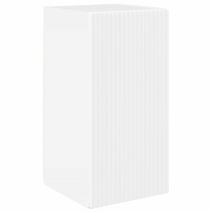 Set mobile TV 6 pcs Bianco Lucido Legno multistrato