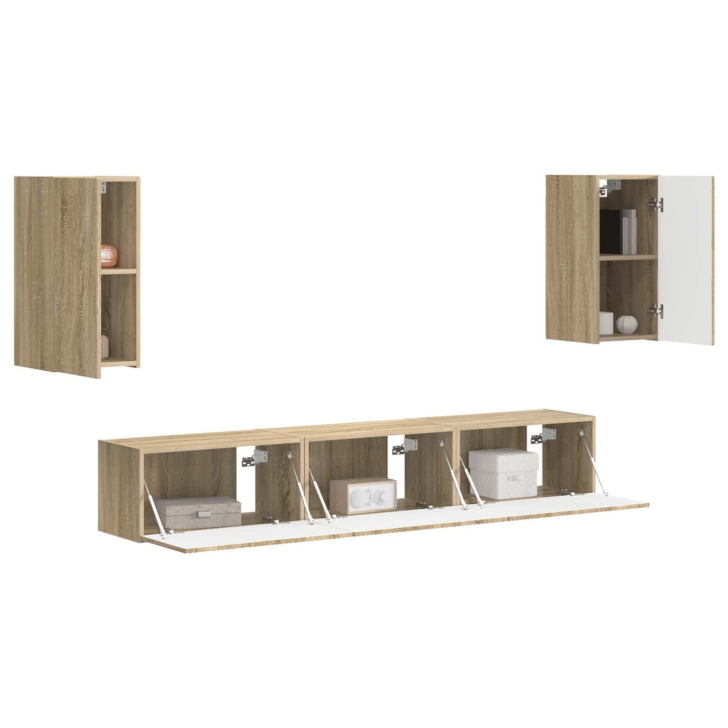 Set mobile TV 3 pcs Rovere Sonoma Legno multistrato