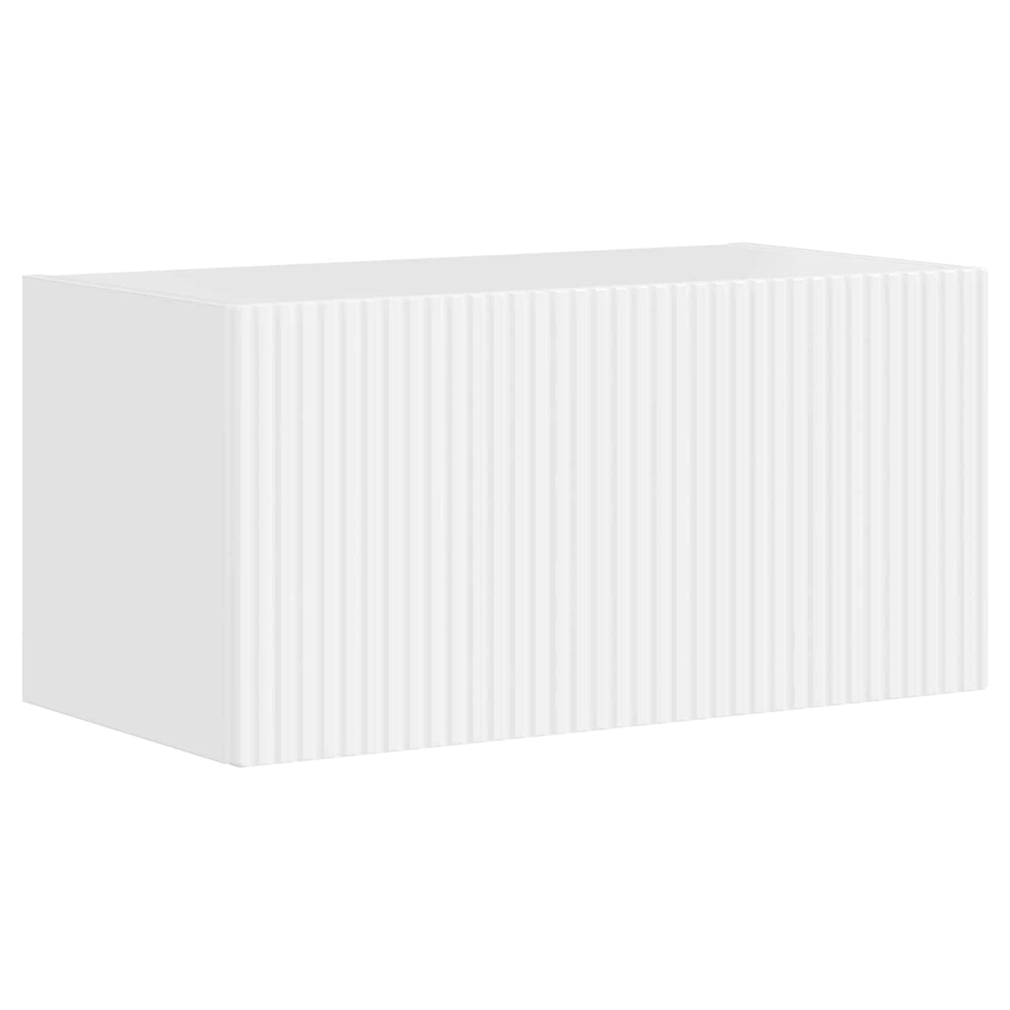 Set mobile TV 3 pcs Bianco Lucido Legno multistrato