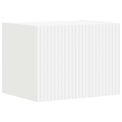 Set mobile TV Montaggio a parete 5 pcs Bianco Legno multistrato