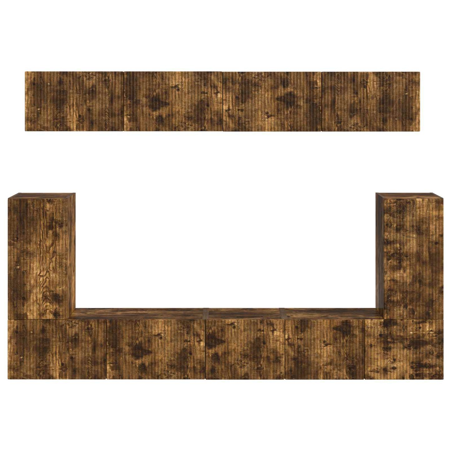 Set mobile TV 5 pcs Rovere fumé Legno multistrato