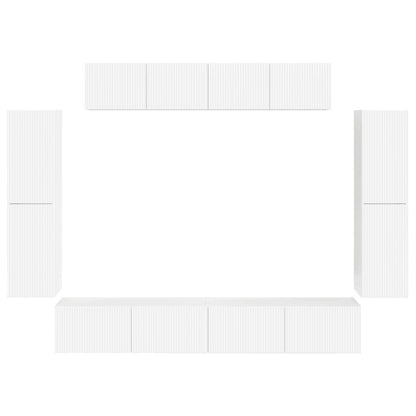 Mobile TV 4 pcs Bianco Lucido