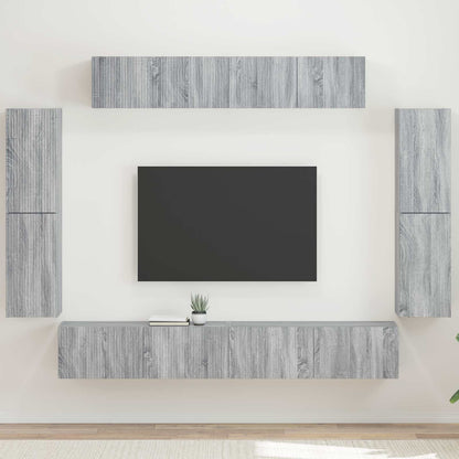Mobile TV 4 pcs Grigio Sonoma