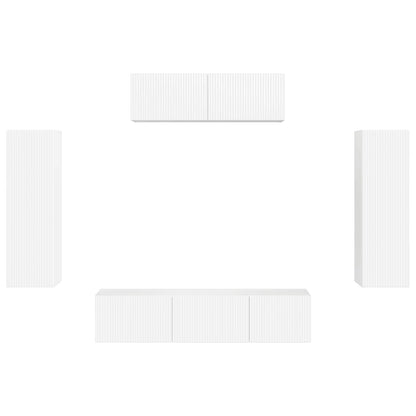 Mobile TV 3 pcs Bianco Lucido