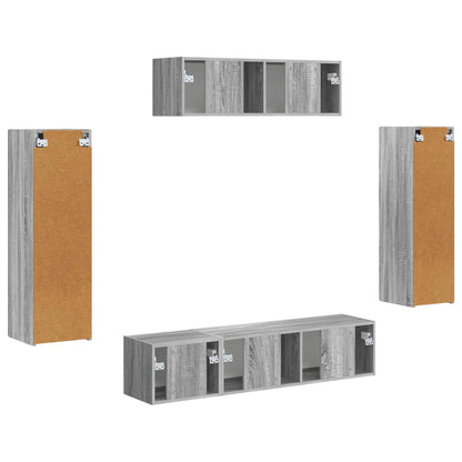 Mobile TV 3 pcs Grigio Sonoma