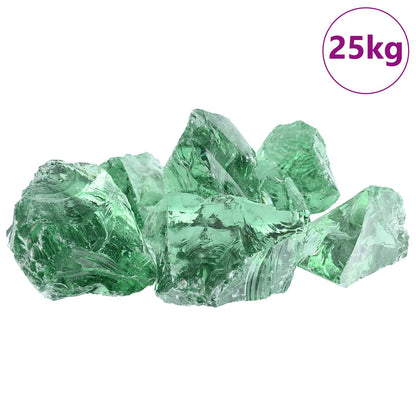 Sassi da Giardino Verde chiaro 12 cm Vetro | homemem39