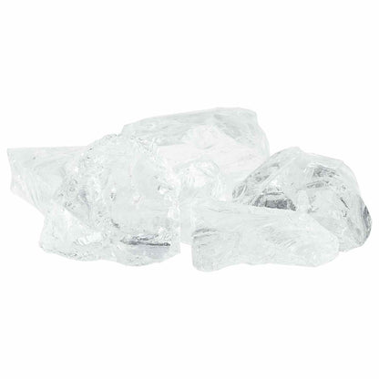 Sassi da Giardino Bianco 12 cm Vetro