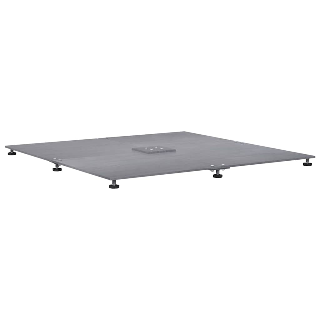 Base per ombrellone Aspetto legno grigio scuro 100 x 100 x 4 cm | homemem39