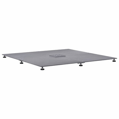 Base per ombrellone Aspetto legno grigio scuro 100 x 100 x 4 cm | homemem39