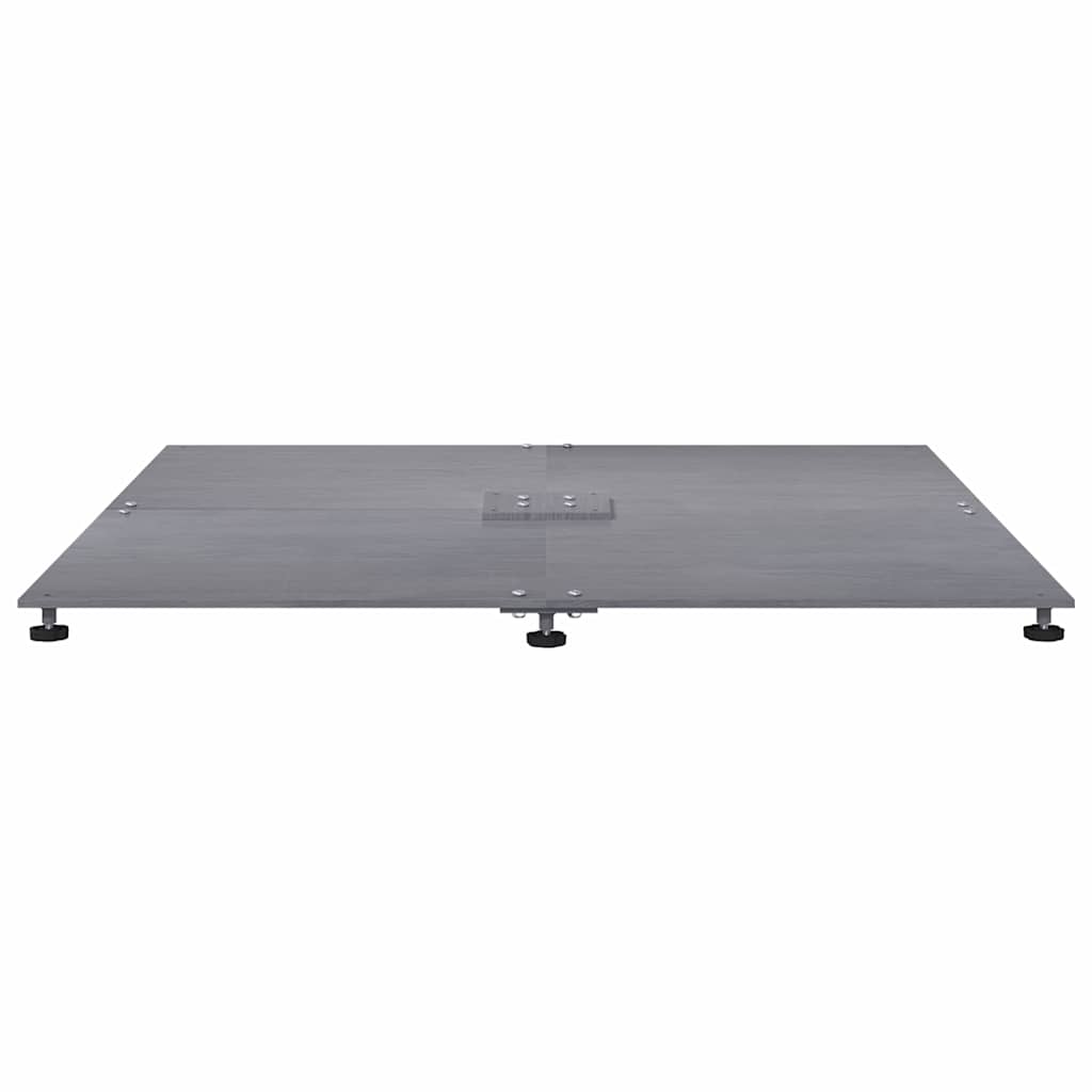Base per ombrellone Aspetto legno grigio scuro 100 x 100 x 4 cm | homemem39