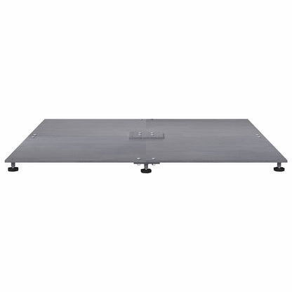 Base per ombrellone Aspetto legno grigio scuro 100 x 100 x 4 cm | homemem39