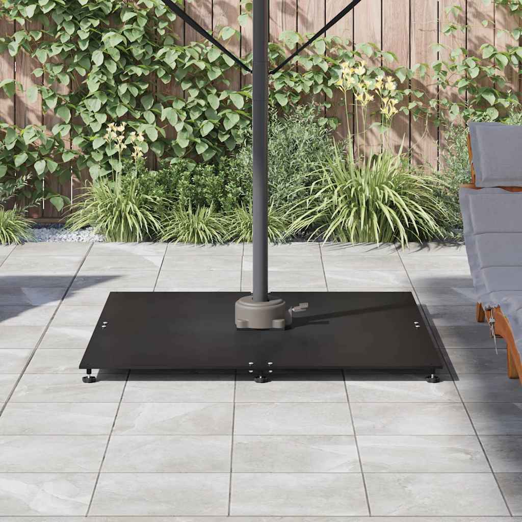 Base per ombrellone Nero 100 x 100 x 4 cm Acciaio | homemem39