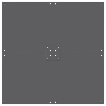 Base per ombrellone Grigio scuro 100 x 100 x 4 cm Acciaio | homemem39