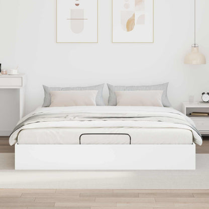 Letto ottomano Bianco 203 x 180 x 25 cm Legno ingegnerizzato | homemem39