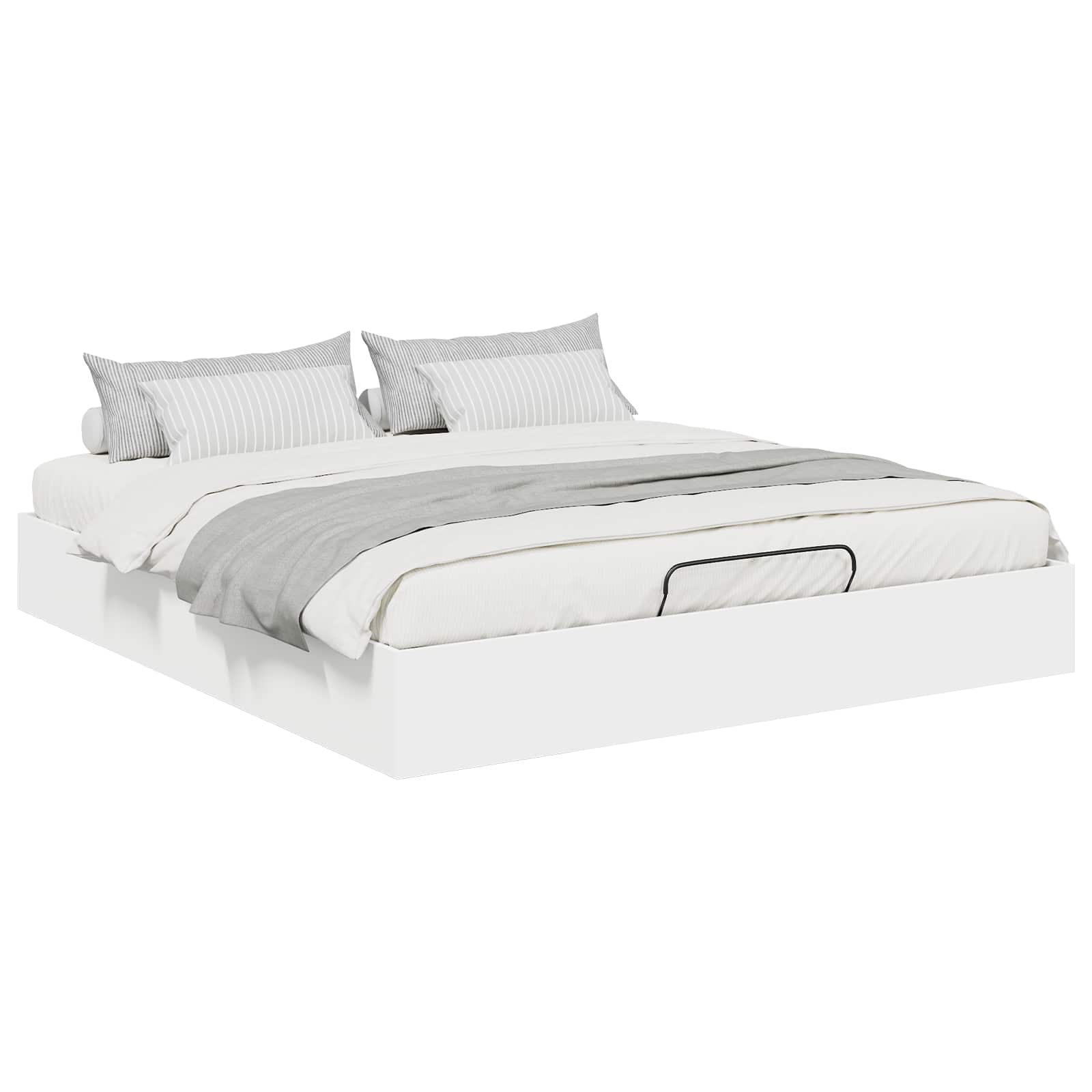 Letto ottomano Bianco 203 x 180 x 25 cm Legno ingegnerizzato | homemem39