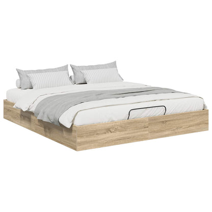 Letto ottomano Rovere Sonoma 203 x 180 x 25 cm | homemem39