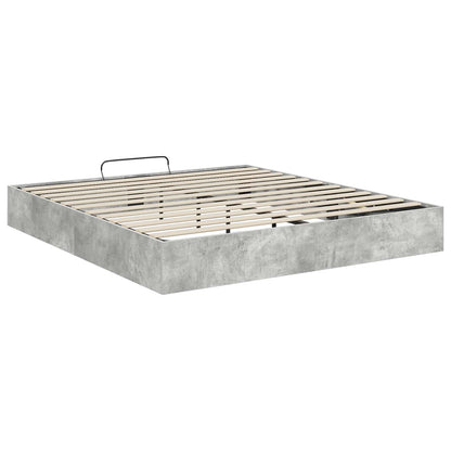 Letto ottomano con archiviazione Calcestruzzo 203 x 180 x 25 cm | homemem39
