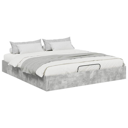Letto ottomano con archiviazione Calcestruzzo 203 x 180 x 25 cm | homemem39
