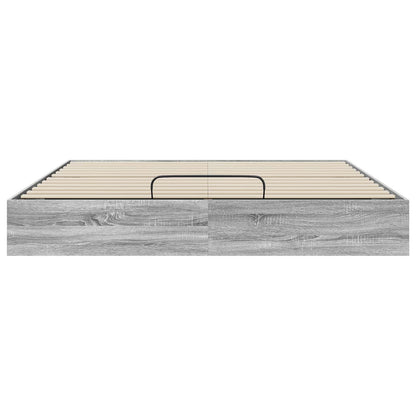 Letto ottomano Sonoma grigia 203 x 180 x 25 cm | homemem39