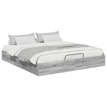 Letto ottomano Sonoma grigia 203 x 180 x 25 cm | homemem39