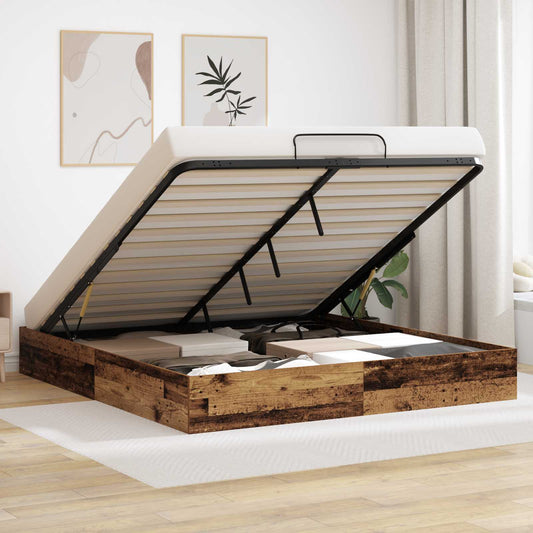 Letto ottomano Legno vecchio 203 x 180 x 25 cm | homemem39