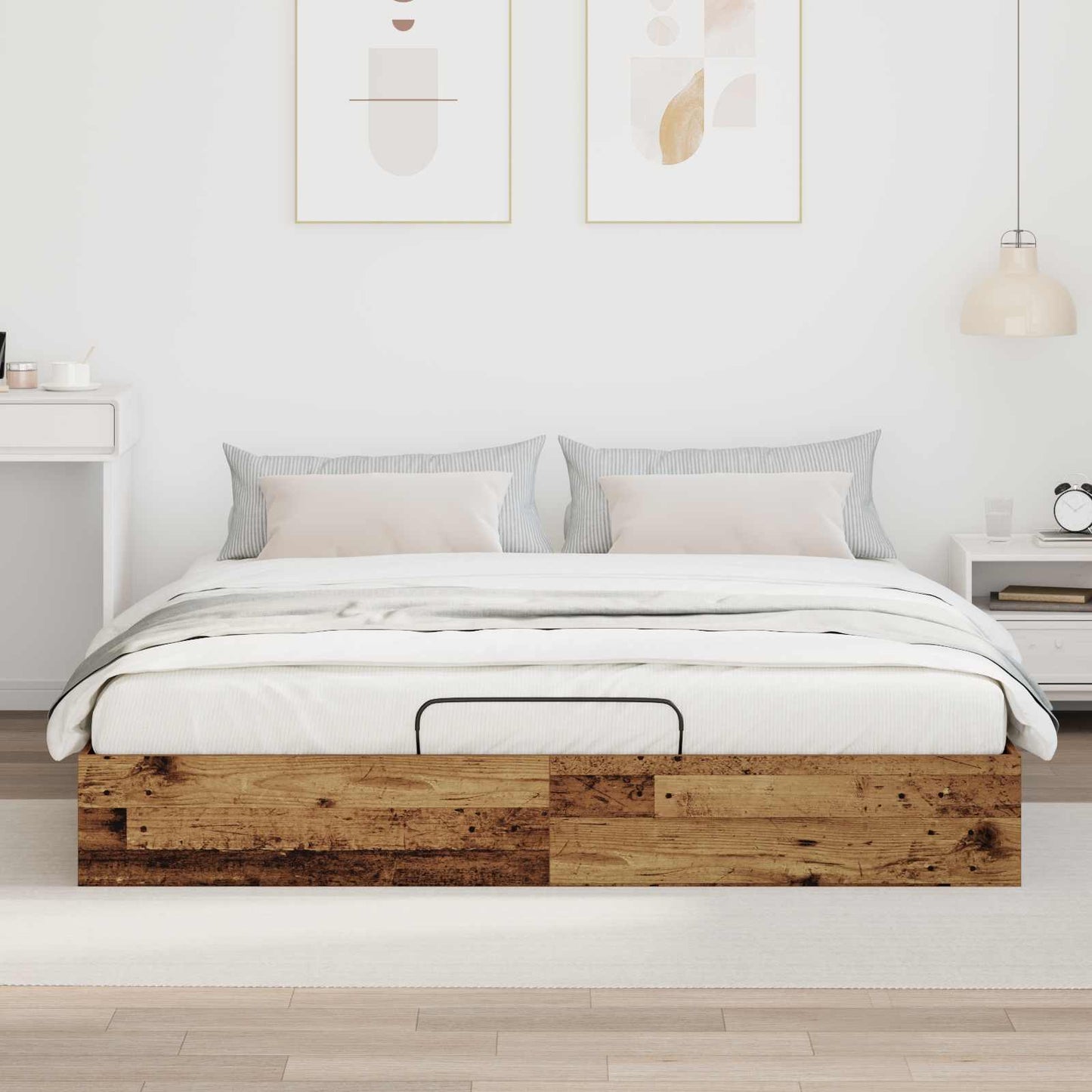 Letto ottomano Legno vecchio 203 x 180 x 25 cm | homemem39