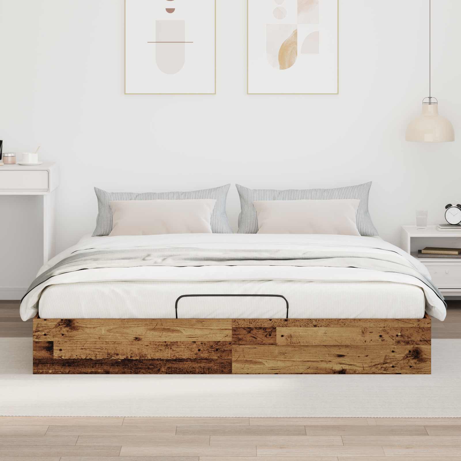 Letto ottomano Legno vecchio 203 x 180 x 25 cm | homemem39