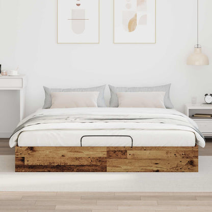 Letto ottomano Legno vecchio 203 x 180 x 25 cm | homemem39
