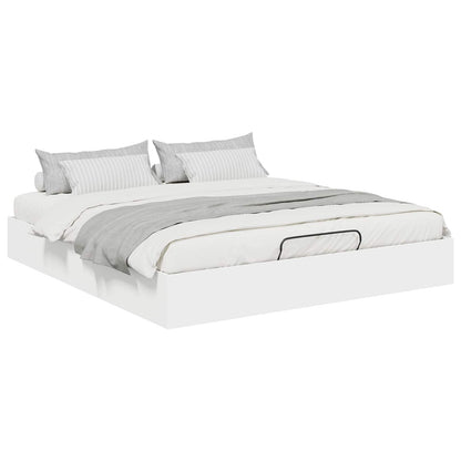 Letto ottomano Bianco 203 x 160 x 25 cm Legno ingegnerizzato | homemem39