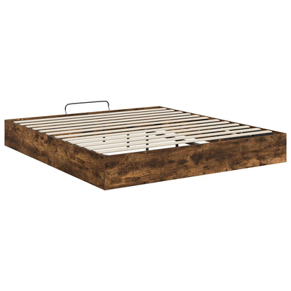 Letto ottomano Quercia Affumicata 203 x 160 x 25 cm | homemem39
