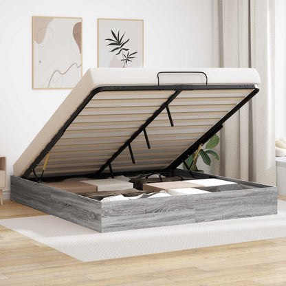 Letto ottomano Sonoma grigia 203 x 160 x 25 cm | homemem39