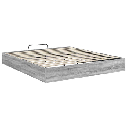 Letto ottomano Sonoma grigia 203 x 160 x 25 cm | homemem39