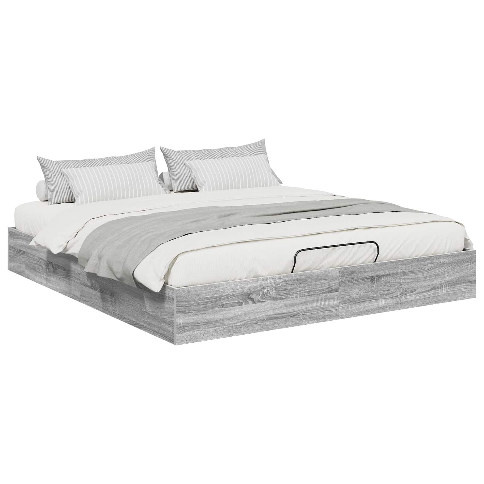 Letto ottomano Sonoma grigia 203 x 160 x 25 cm | homemem39