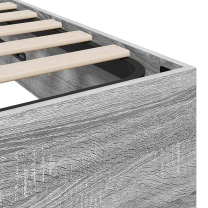 Letto ottomano Sonoma grigia 203 x 150 x 25 cm | homemem39