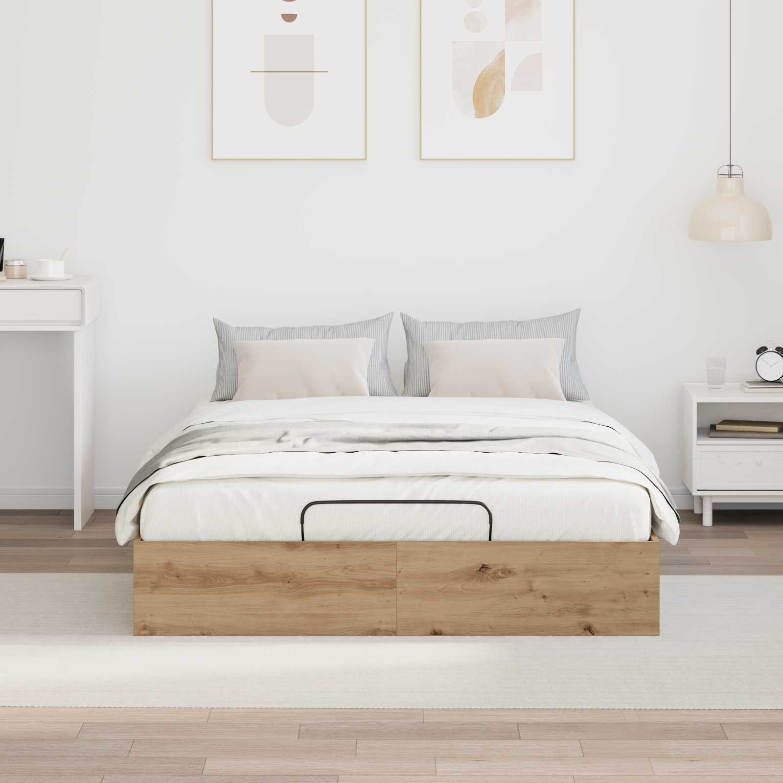 Letto ottomano Rovere Artigianale 150 x 200 cm | homemem39