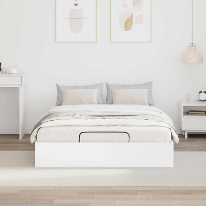 Letto ottomano Bianco 203 x 140 x 25 cm Legno ingegnerizzato | homemem39