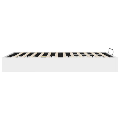 Letto ottomano Bianco 203 x 140 x 25 cm Legno ingegnerizzato | homemem39