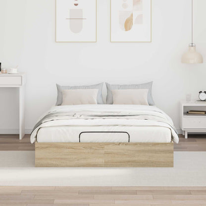 Letto ottomano Rovere Sonoma 203 x 120 x 25 cm | homemem39