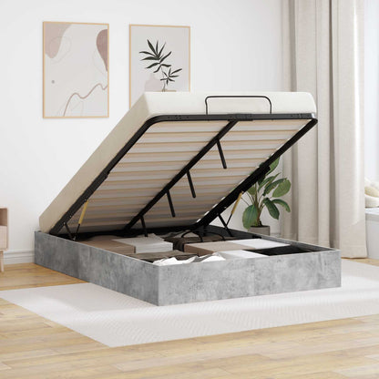 Letto ottomano Grigio Cemento 120 x 200 cm Legno ingegnerizzato | homemem39