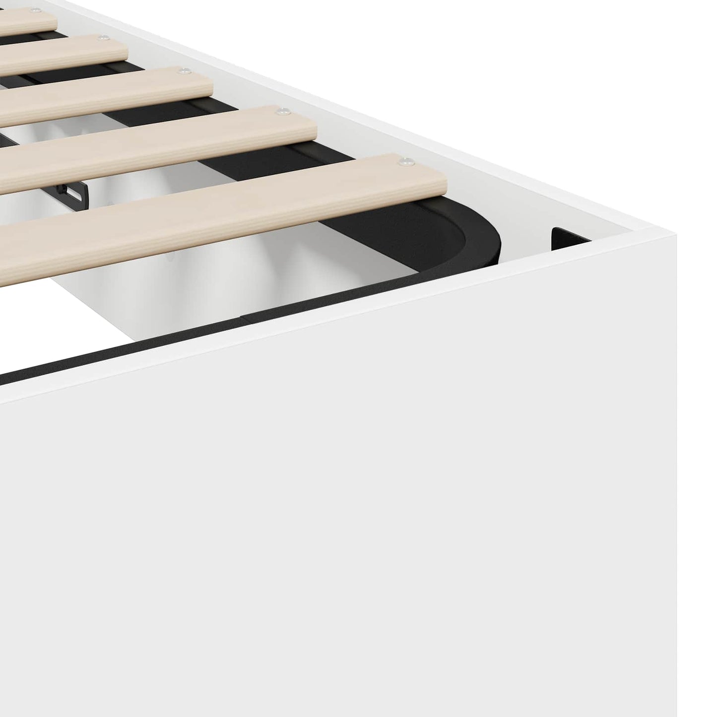 Letto ottomano Bianco 203 x 100 x 25 cm Legno ingegnerizzato | homemem39