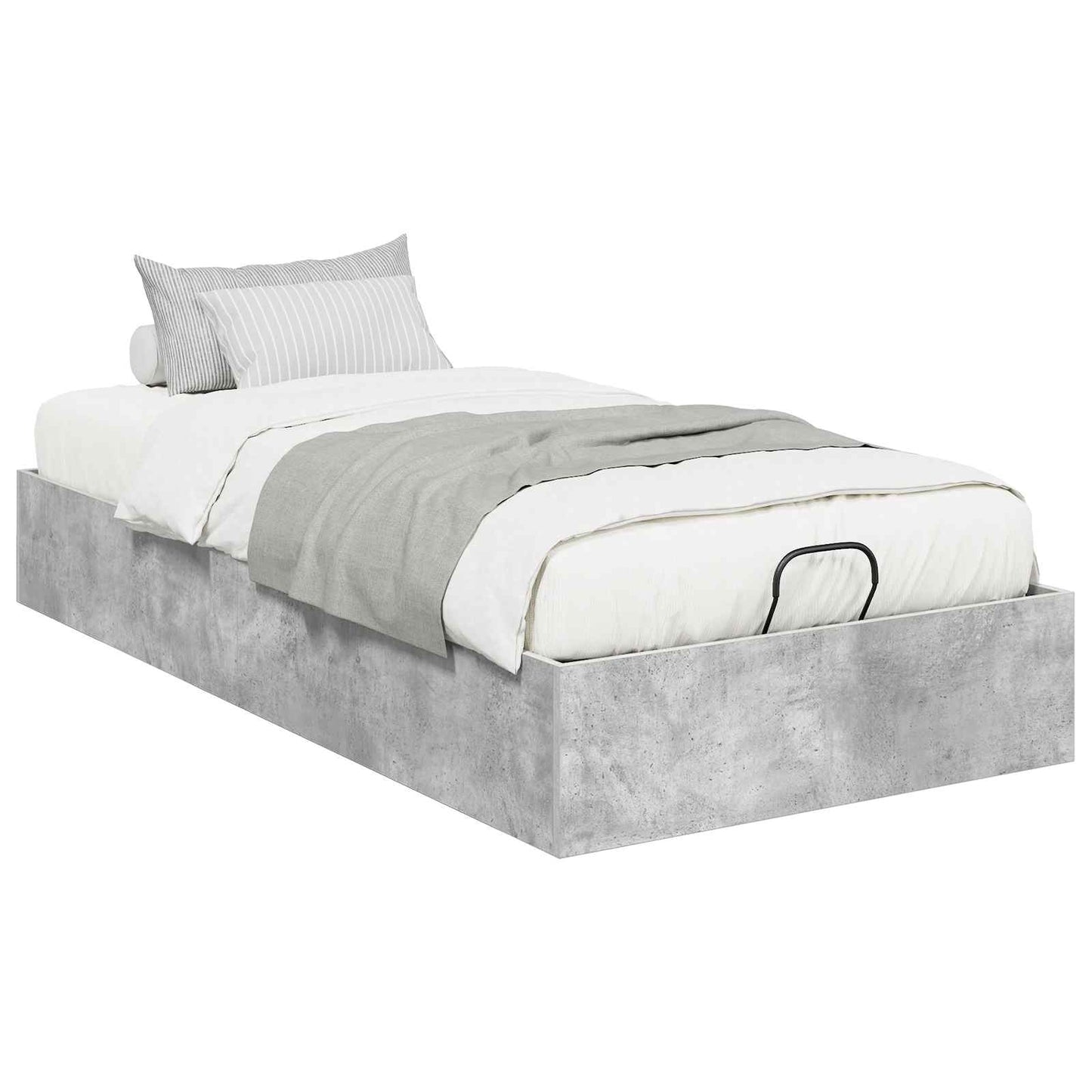 Letto ottomano Grigio Cemento 90 x 200 cm Legno ingegnerizzato | homemem39