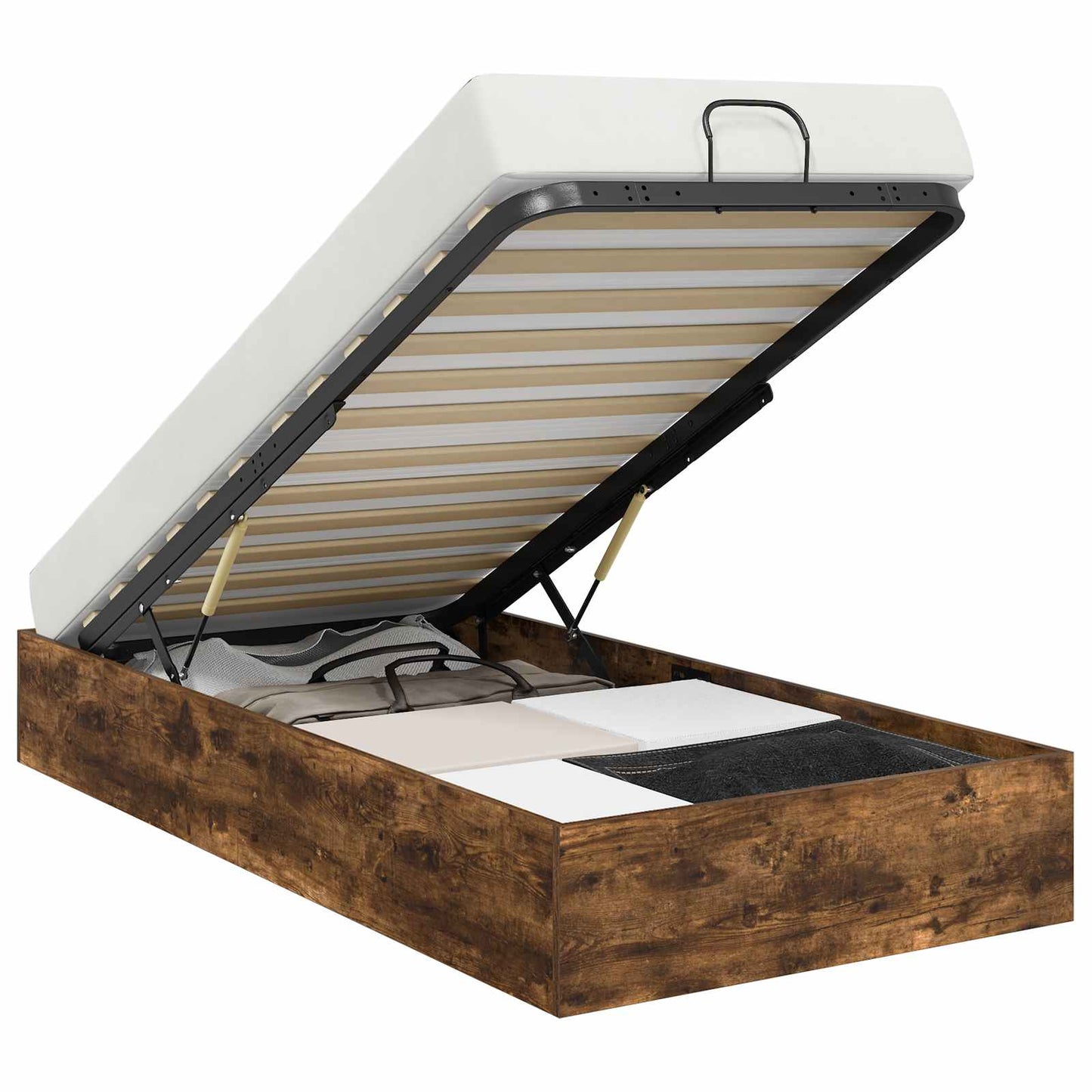Letto ottomano Quercia Affumicata 203 x 90 x 25 cm | homemem39