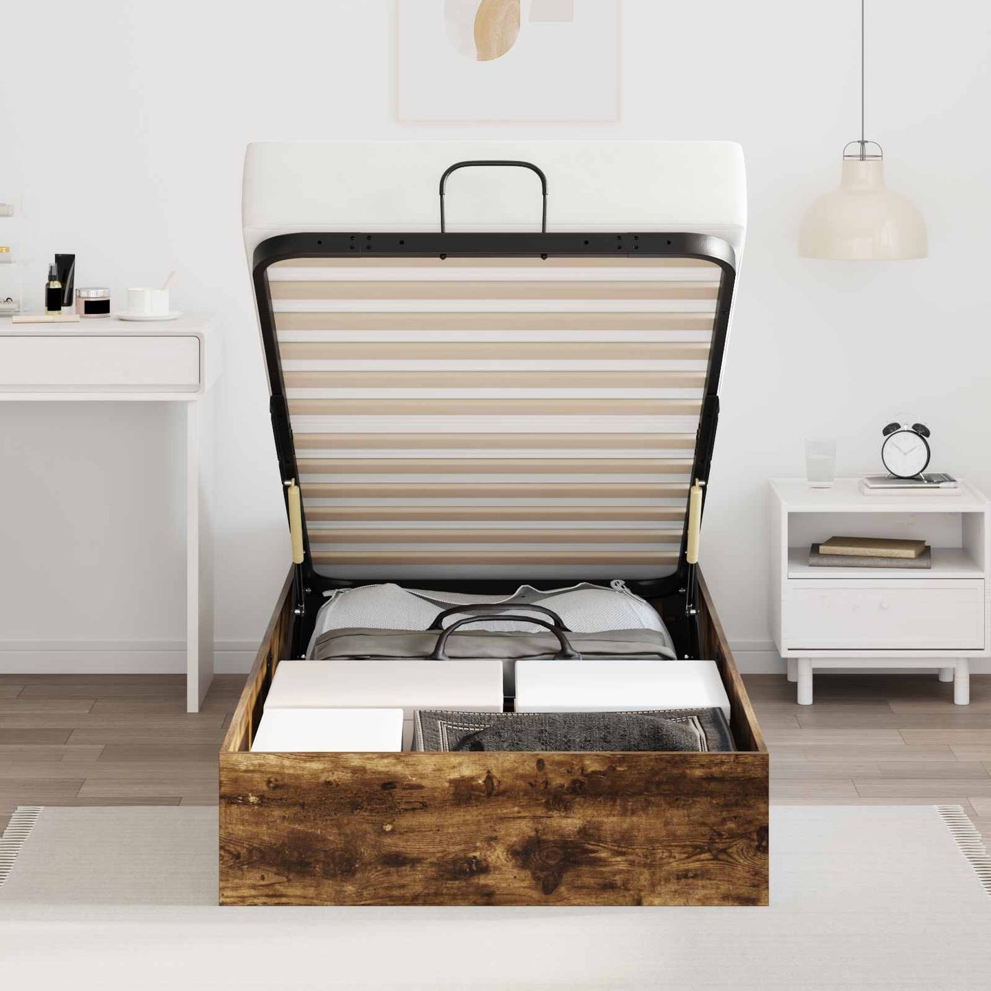 Letto ottomano Quercia Affumicata 80,5 x 200 cm | homemem39