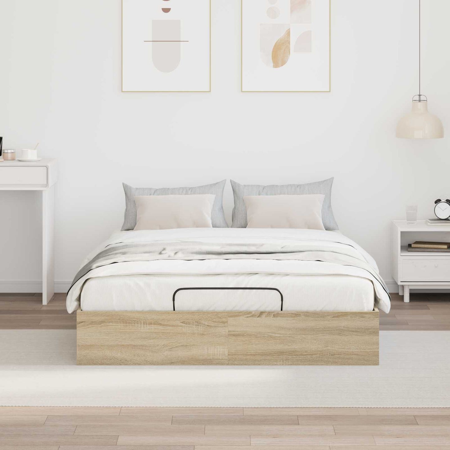 Letto ottomano Rovere Sonoma 193 x 140 x 25 cm | homemem39