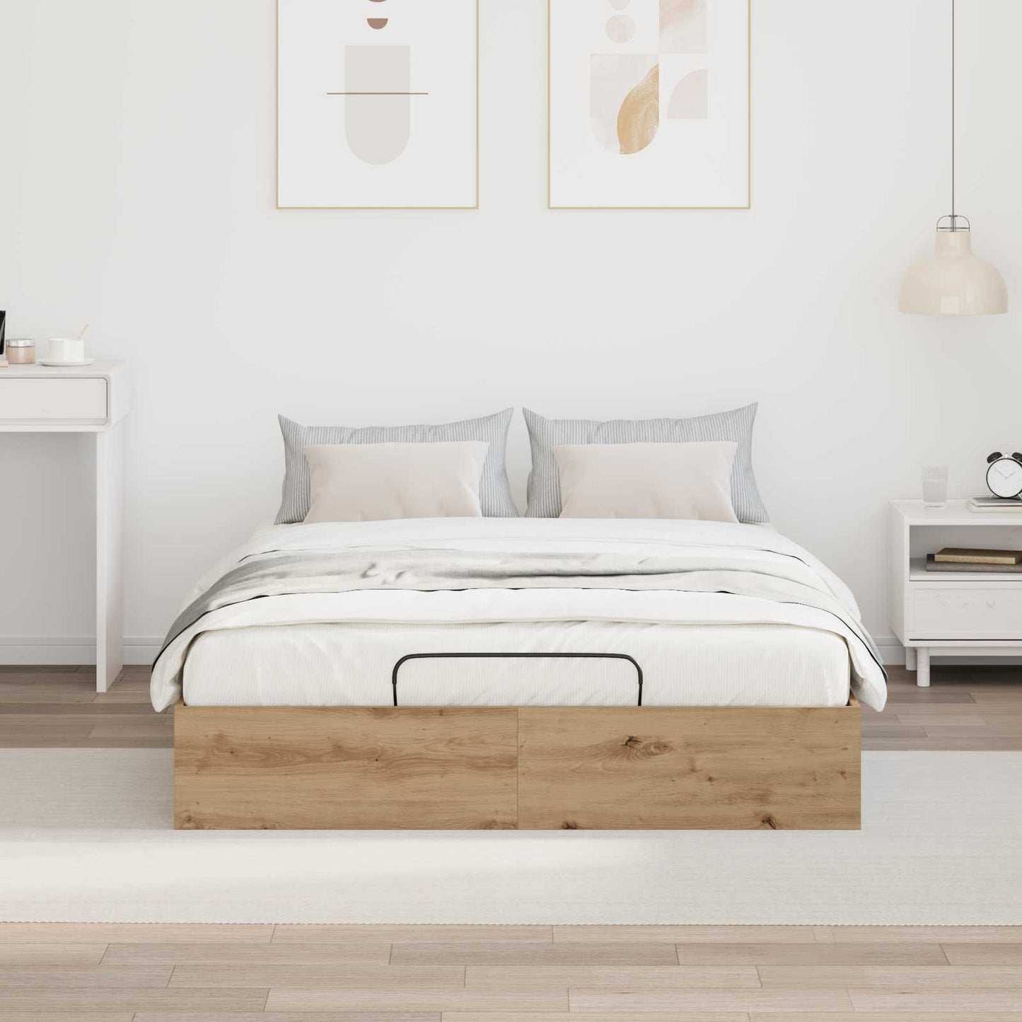 Letto ottomano Rovere Artigianale 140 x 200 cm | homemem39