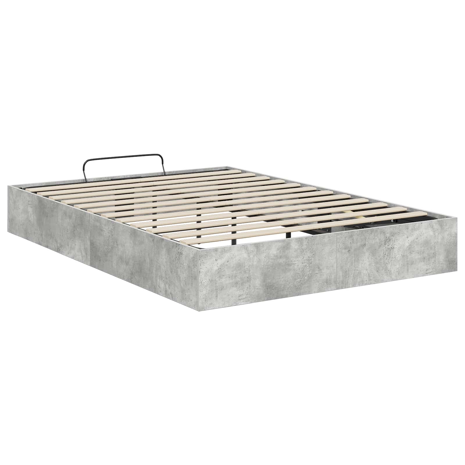 Letto ottomano Grigio Cemento 135 x 190 cm Legno ingegnerizzato | homemem39