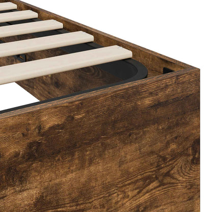 Letto ottomano Quercia Affumicata 193 x 135 x 25 cm | homemem39