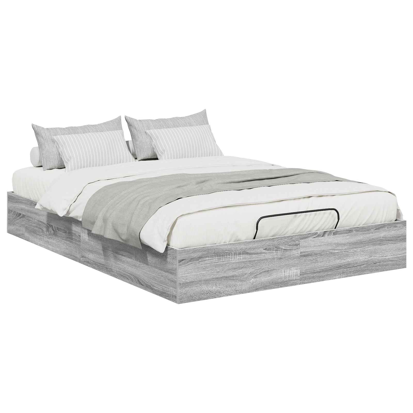 Letto ottomano Sonoma grigia 193 x 135 x 25 cm | homemem39