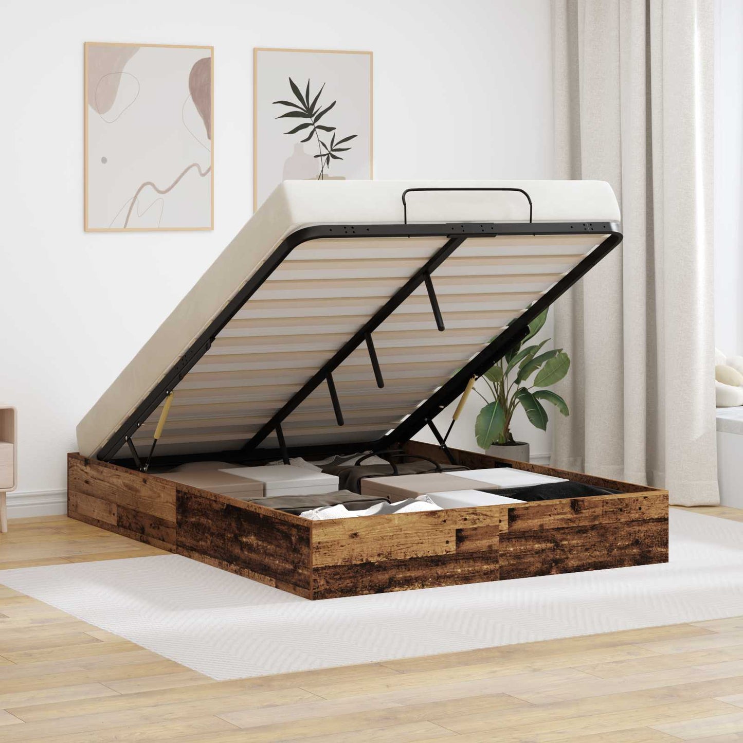 Letto ottomano Legno vecchio 193 x 120 x 25 cm Truciolare